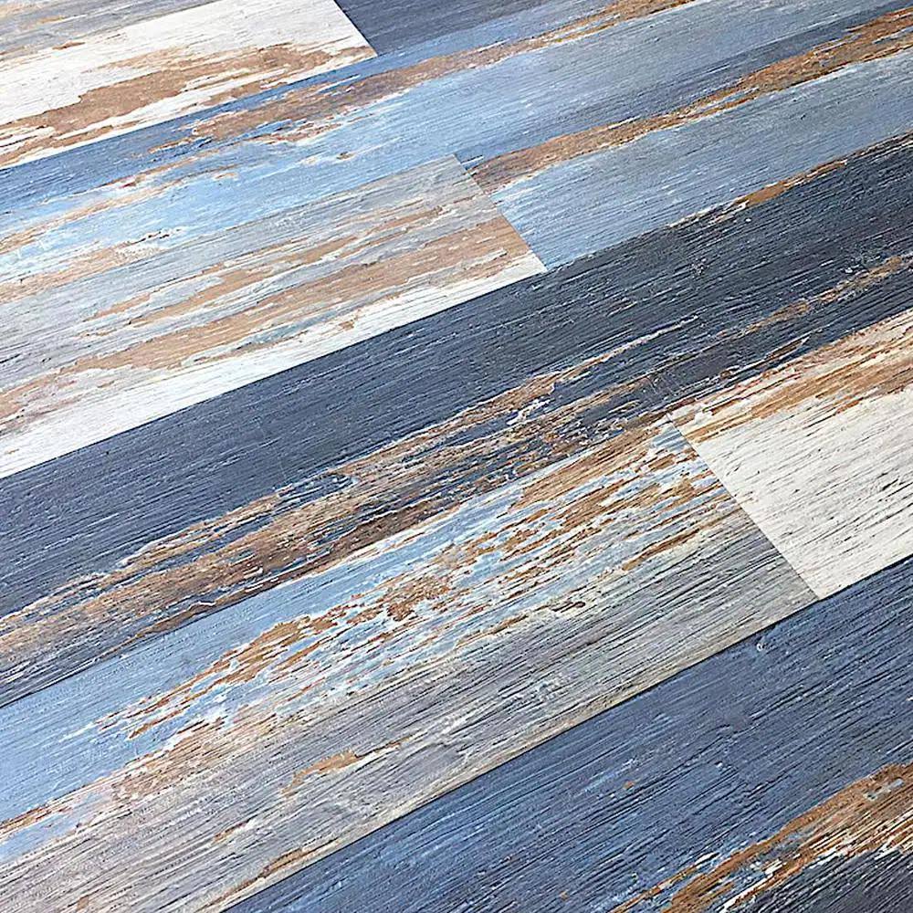Deco Products Hydrostop Old Blue Sea Floor and Wall 7.2 in. W x 48 in. L Waterproof Click Lock Luxury Vinyl Plank (24.00 sq.ft./case)(Old Blue Sea/Old Blue Sea)