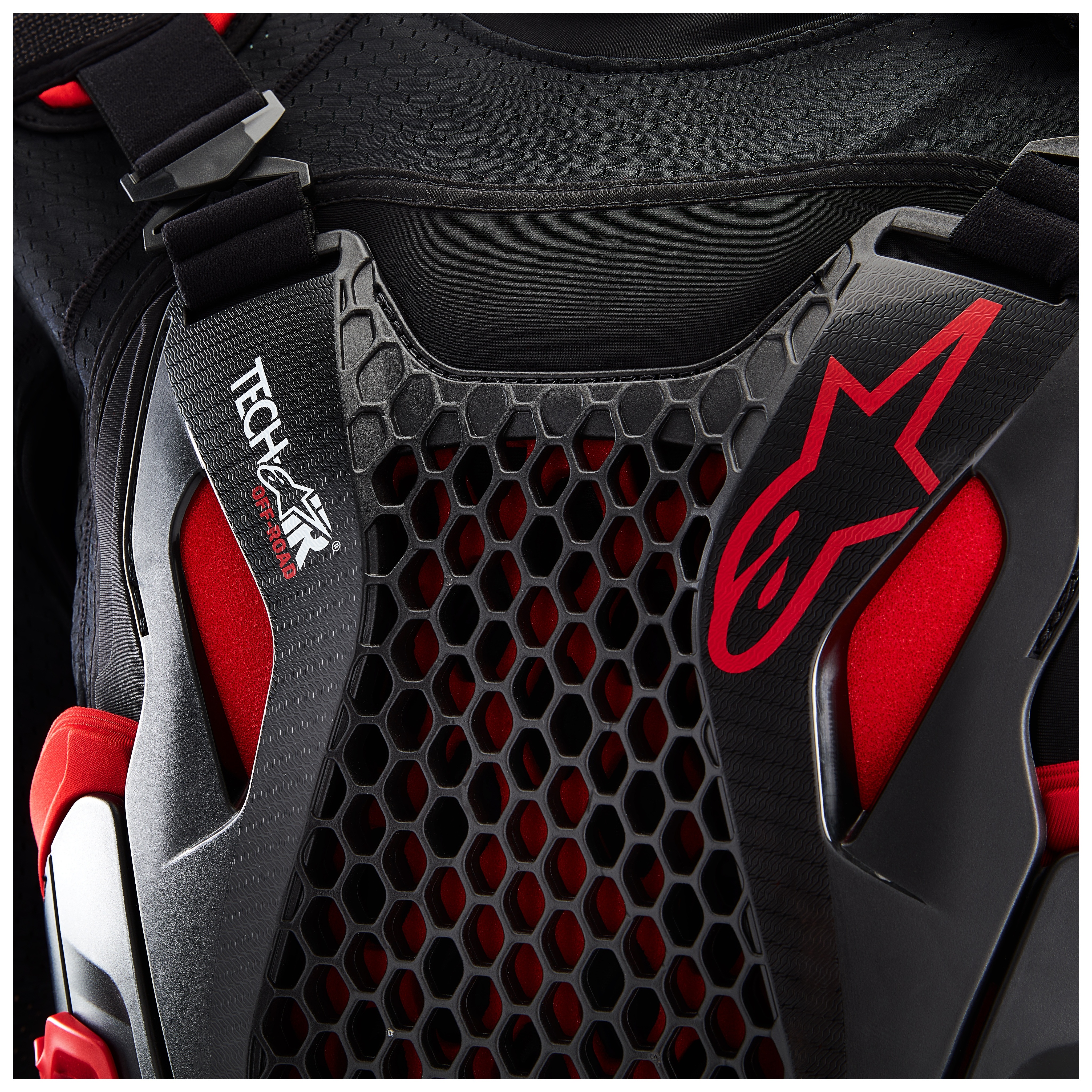 SportsBikeShop Alpinestars Tech-Air Off-Road Airbag System Black/Red / XL [Blemished - Very Good]
