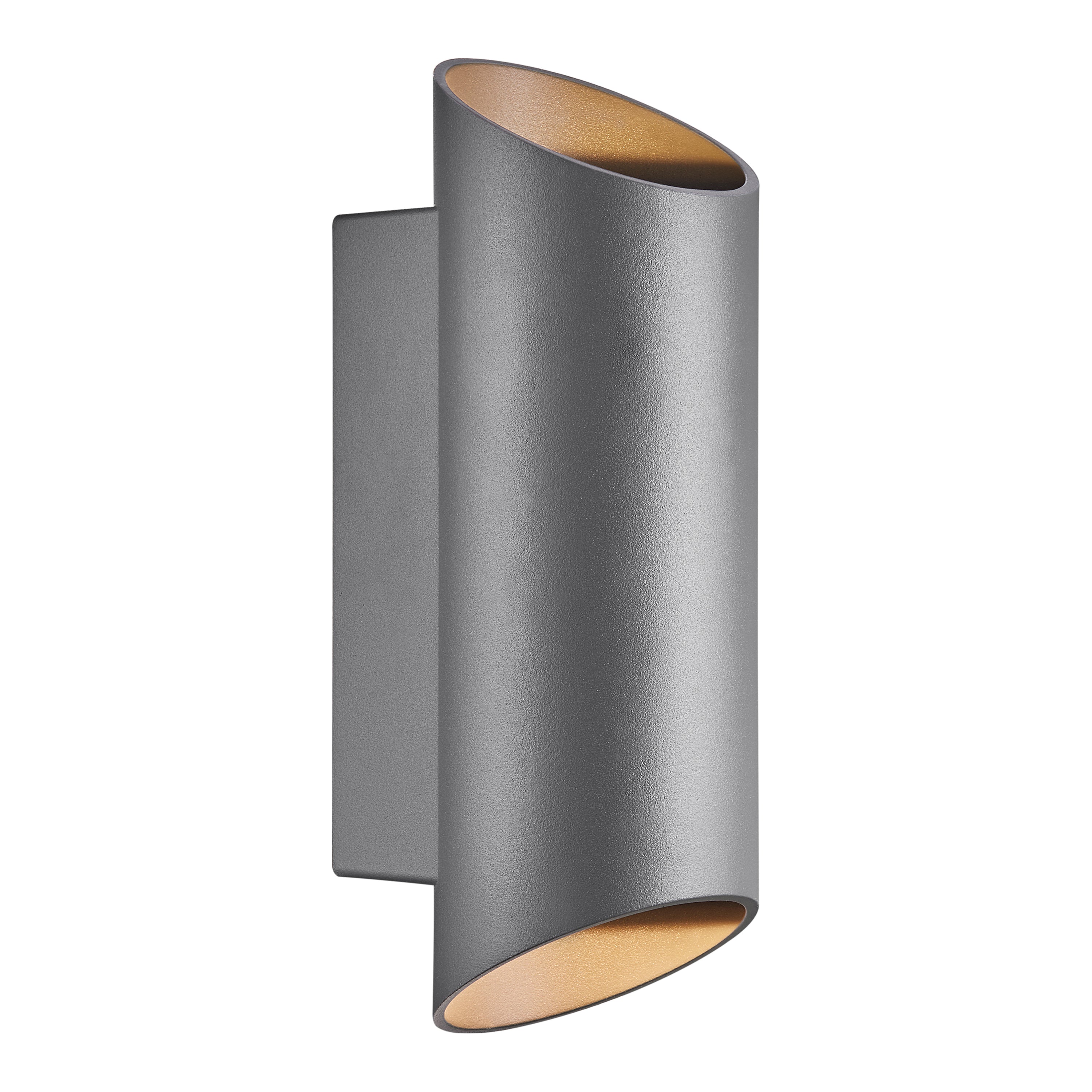 Nordlux Nico Wandlamp - Rond H 23,5 cm - Antraciet