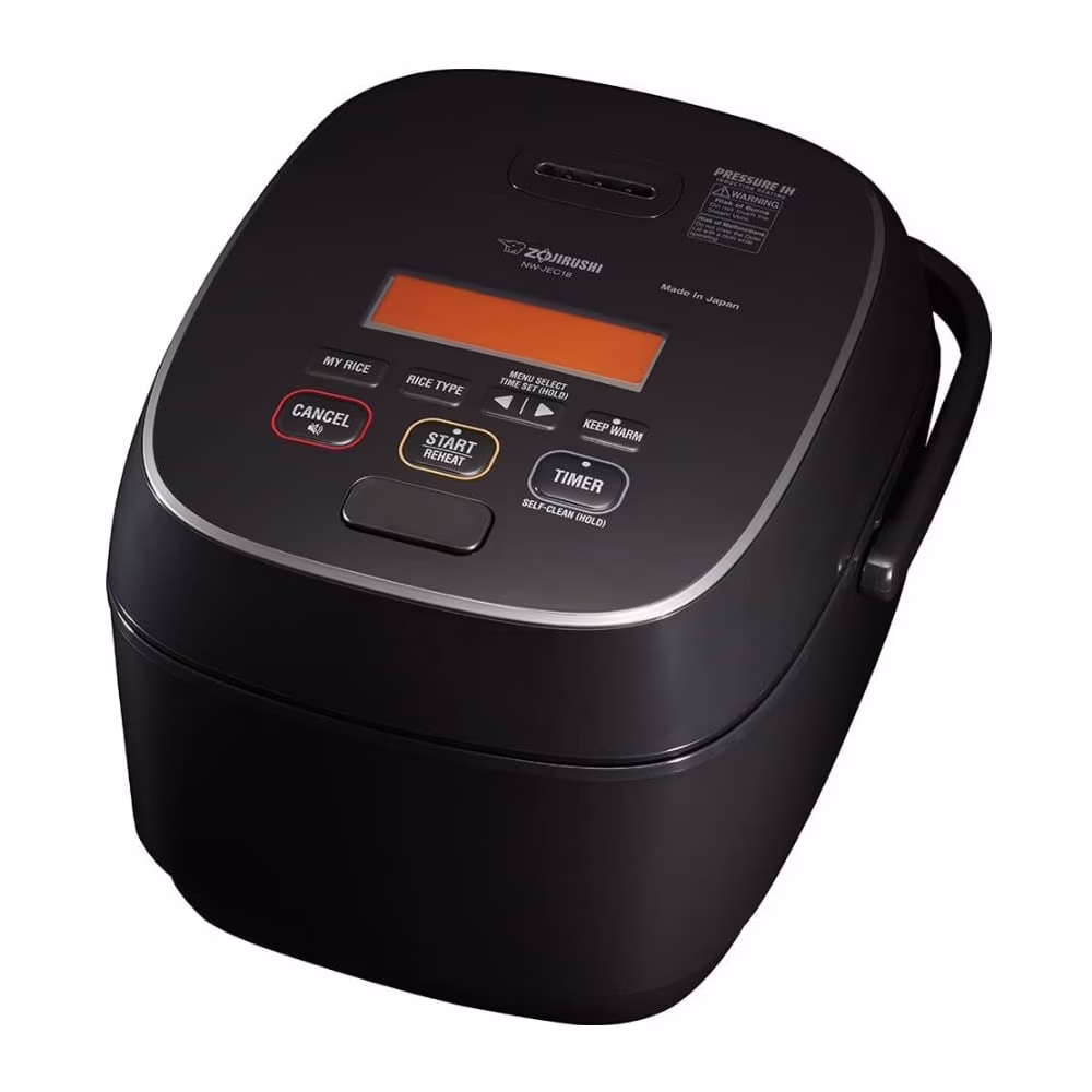 Zojirushi NW-JEC10BA 5.5-Cup Capacity Pressure Induction Heating Rice Cooker and Warmer (Black)