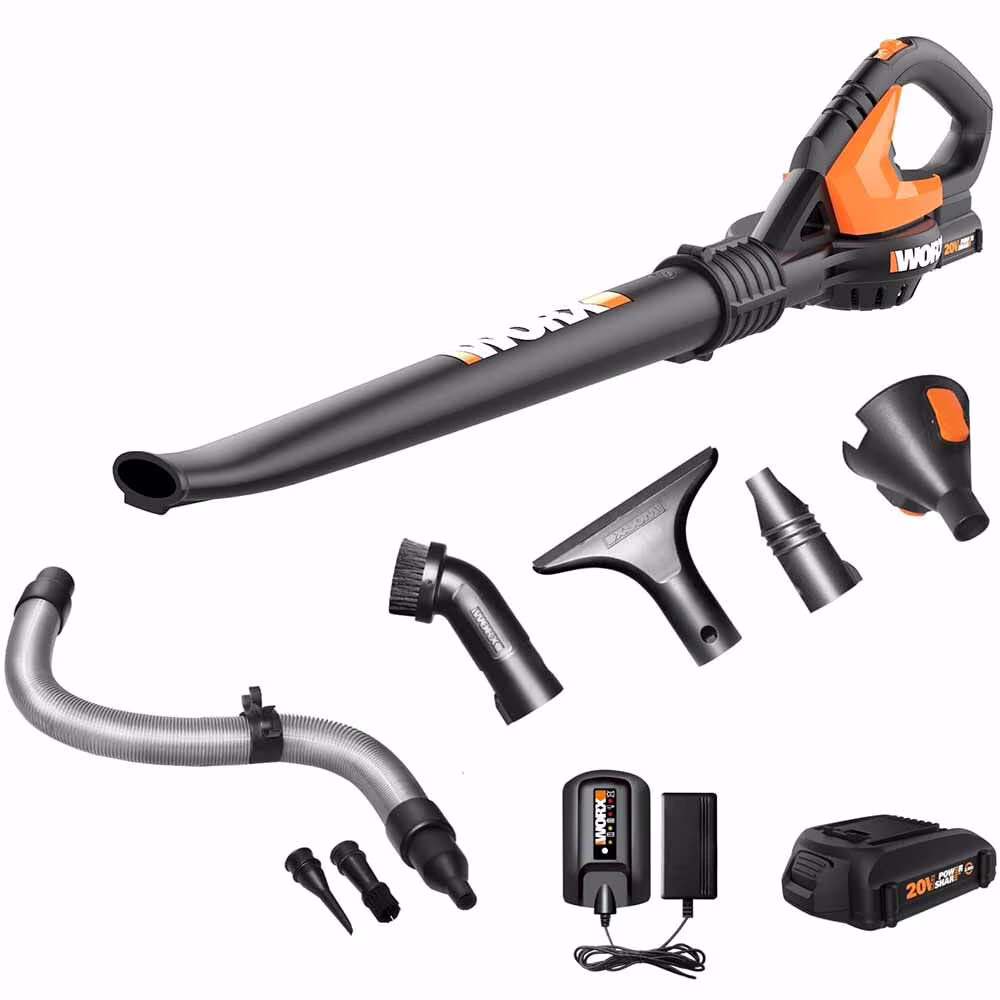 Worx WG545.1 20V Power Share AIR Cordless Leaf Blower Sweeper