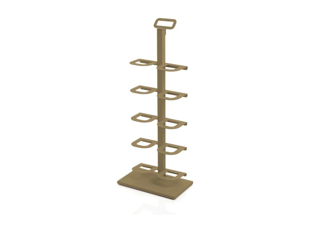 Estante Zapatero - zapatero estrecho para armario - hasta 5 pares de zapatos - metal TIDY
