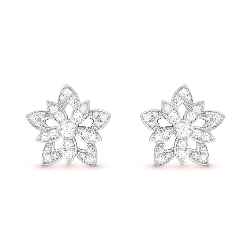 Replicate Lotus openwork earrings mini model(1:1 replica) - Original Replica Club