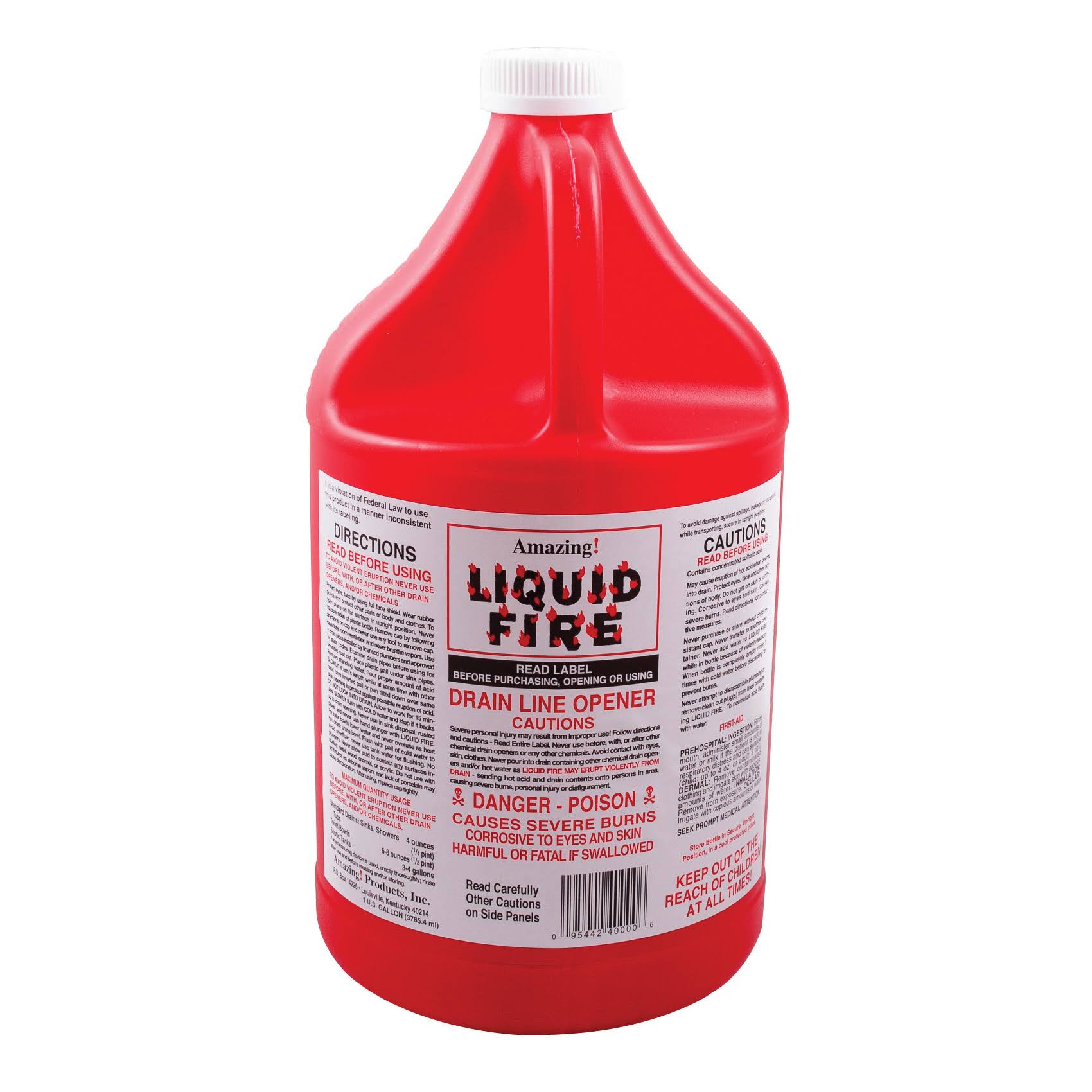 Liquid Fire Drain Line Opener 1-Gallon