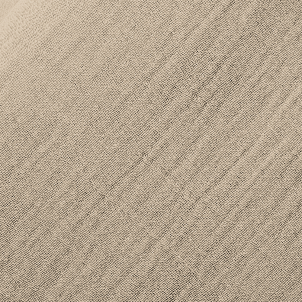 Drap plat en gaze de coton - Beige Quai de Seine