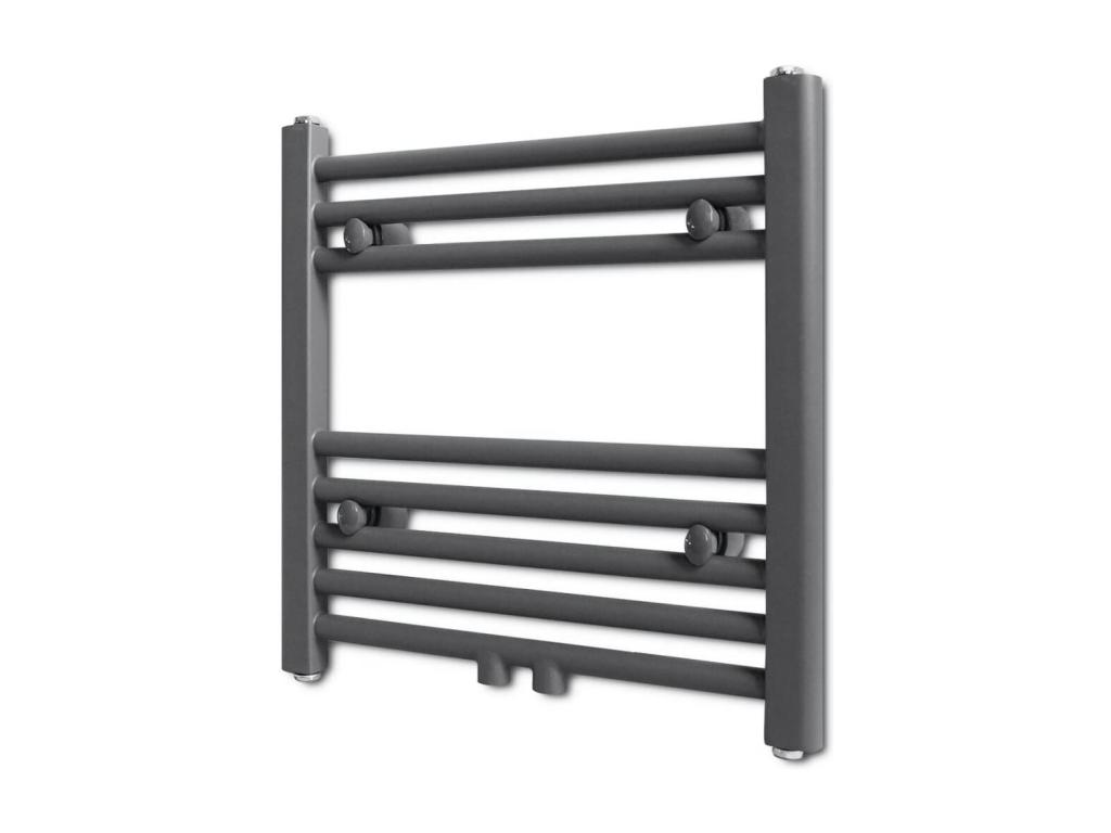 Radiador toallero de baño recto gris 480x480 mm