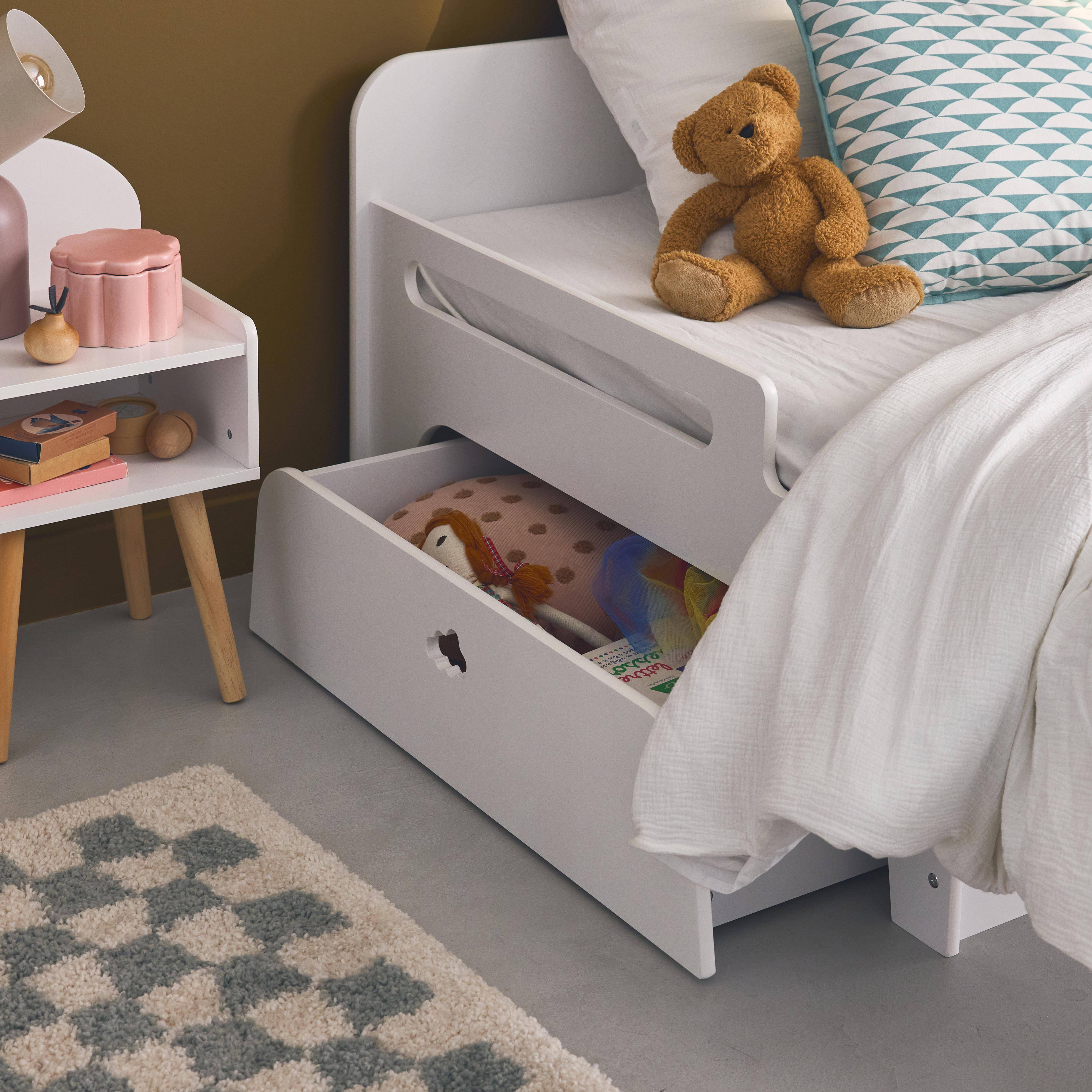 Nephos - Cama infantil convertible con cajón