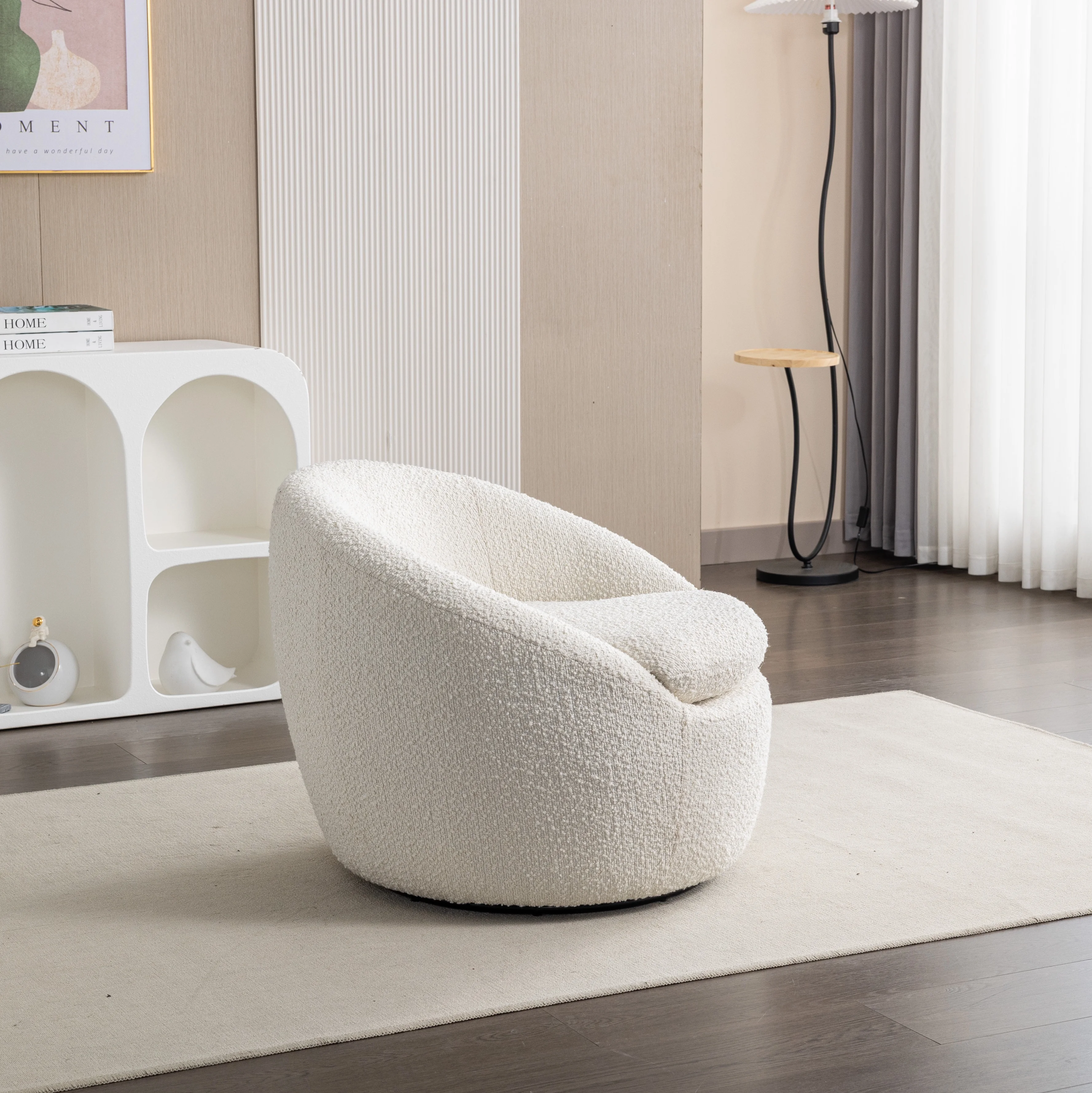 Roundhill Furniture Winnie Modern Barrel Chair, 360- Swivel - Image 31