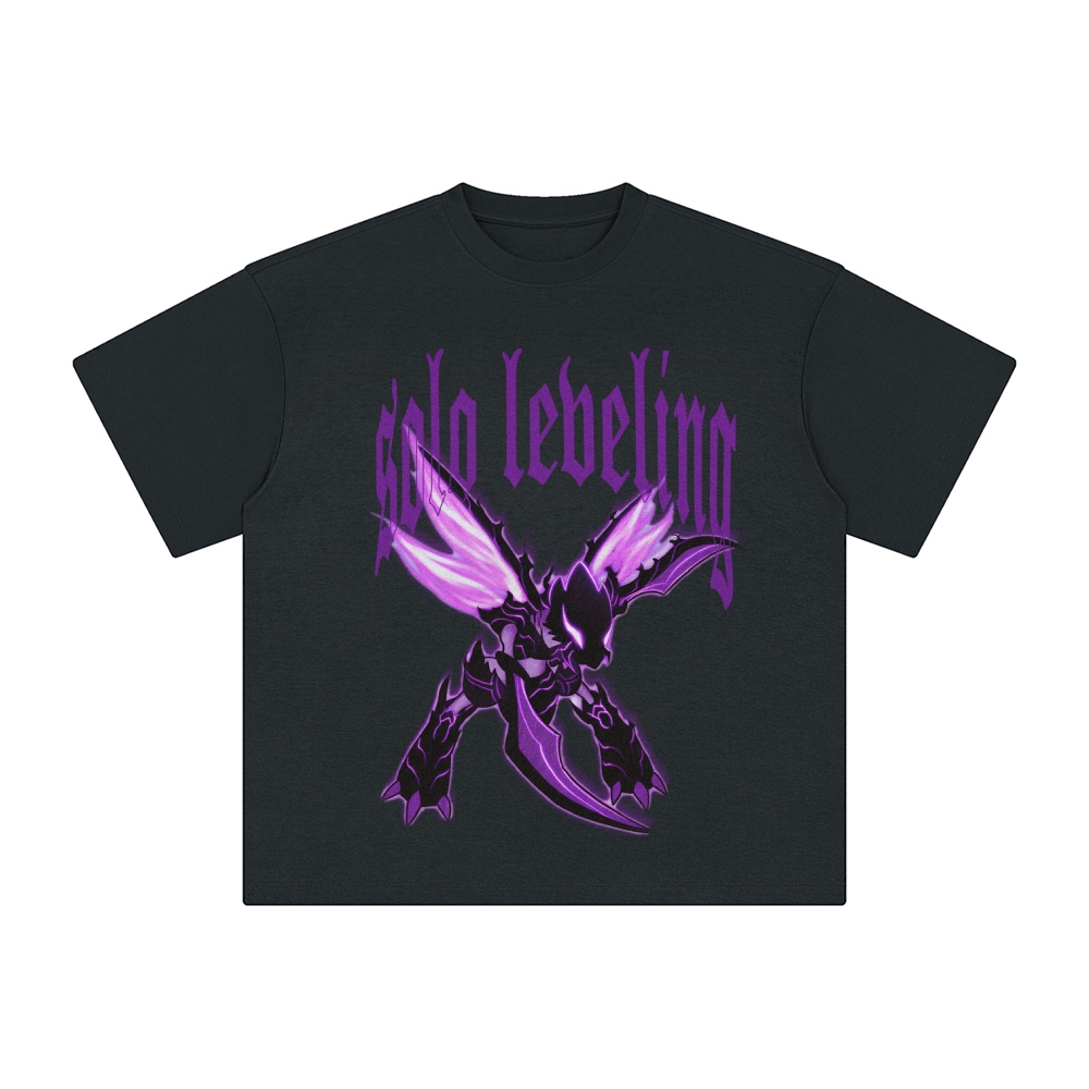 Unisex Anime Inspired Washed  Vintage T-Shirt