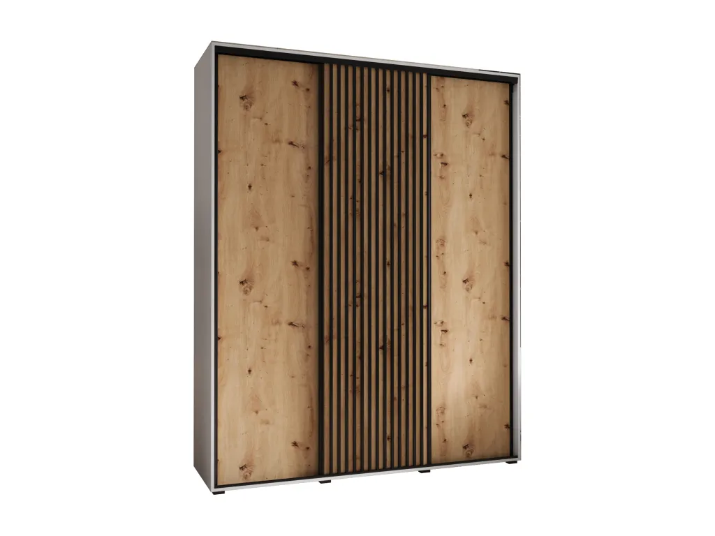 ARMARIO Alkifurniturees 1 DE PUERTAS CORREDERAS 235.2/190/45 3 puertas (blanco/artisan) EIJL38821