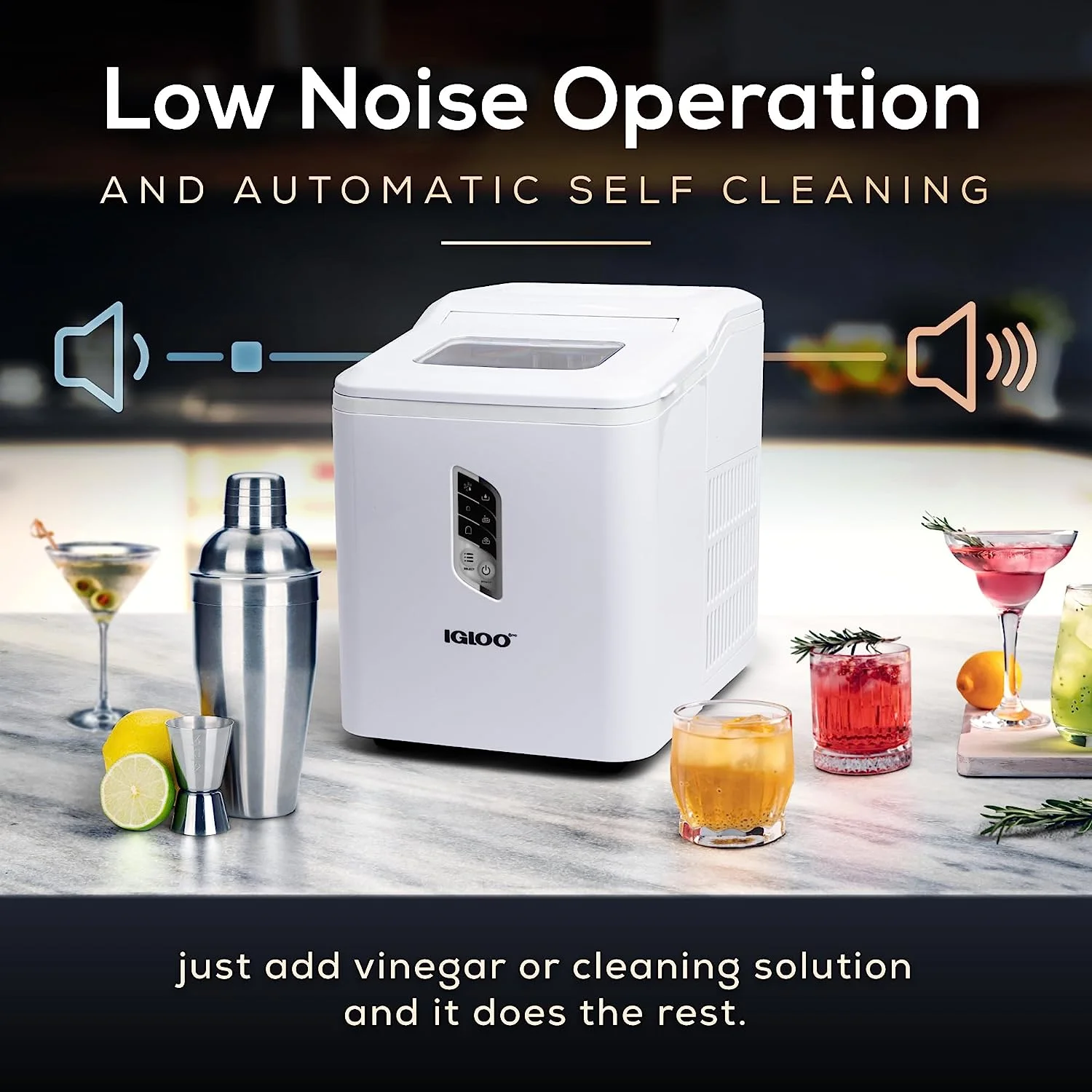 Igloo Automatic Ice Machine Self Cleaning Countertop Ice Maker for Water Bottle & Drinks, Aqua - Image 14