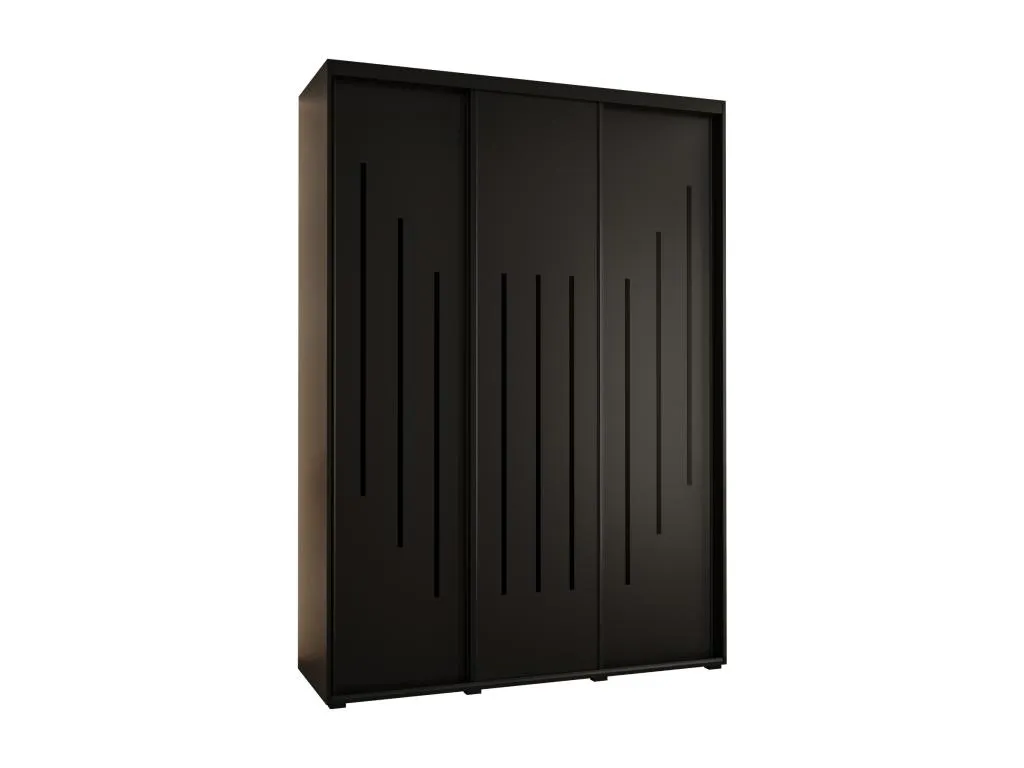 ARMARIO Mueblesclasic 8 DE PUERTAS CORREDERAS 235.2/170/60 3 puertas (Negro/Negro/Negro)