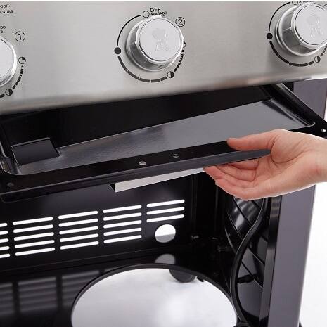 The grease management system helps with the removal of grease The grease management system helps with the removal of grease