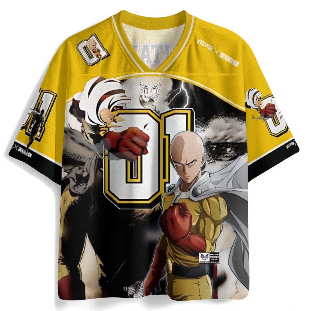 One-Punch Man Anime Football Jersey