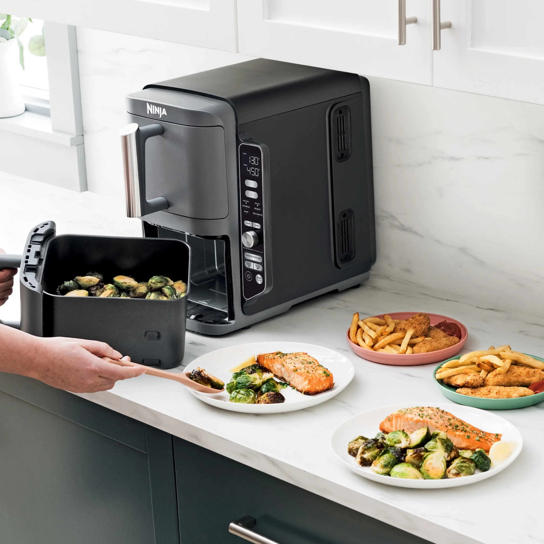 Ninja DoubleStack XL 10 QT 2-Basket Air Fryer - Image 20