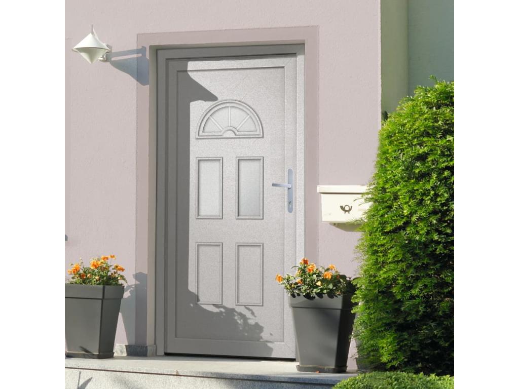 Puerta de entrada Blanca 98x208 cm PVC
