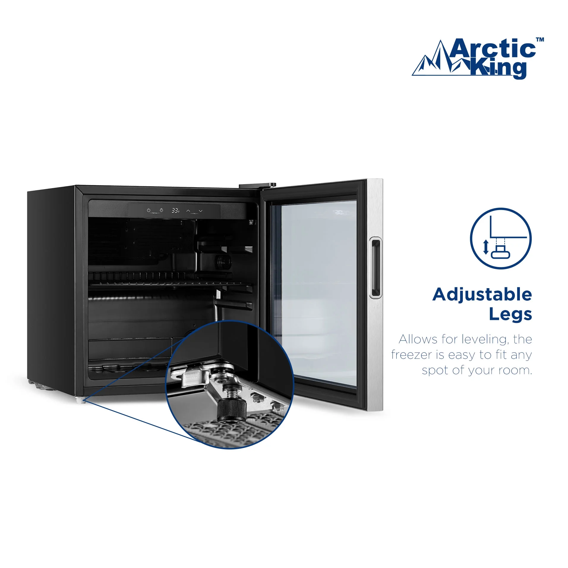 Arctic King 48-Can Stainless Steel Beverage Fridge & Cooler with Electrical Control, ARV48B1AST - Image 6