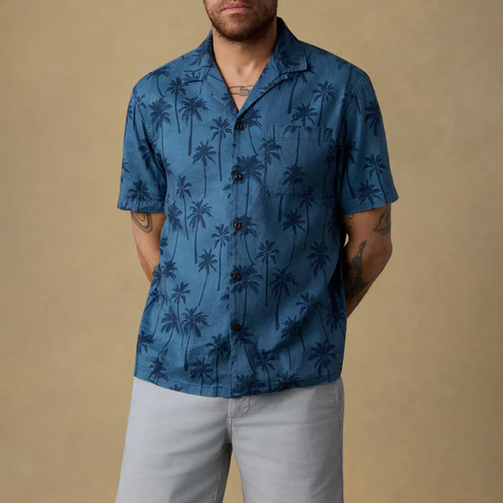 Faherty - Chemise Camp Breeze - Ocean Shore Trees