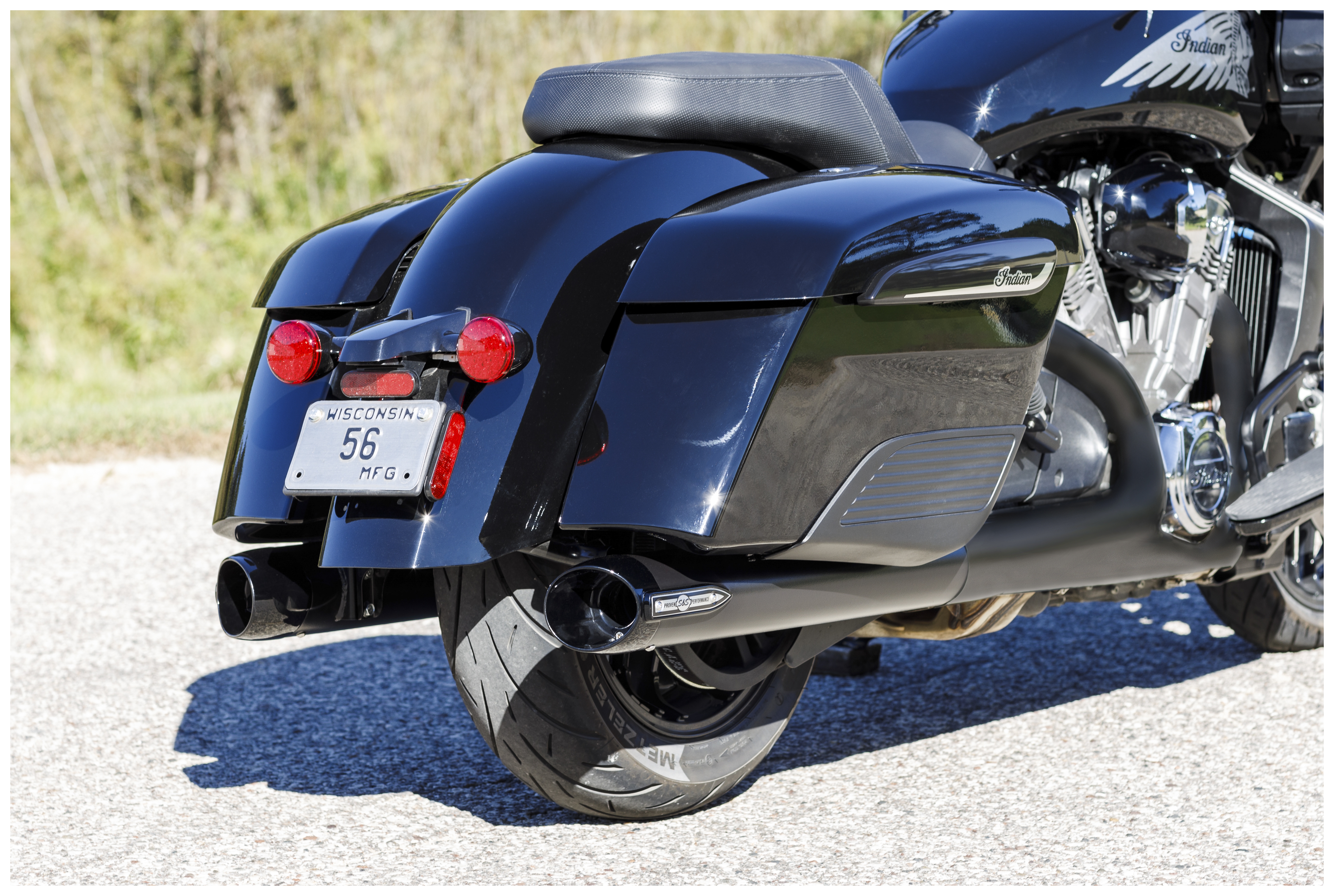 SportsBikeShop S&S Cycle Broadhead Slip-On Mufflers For Indian Touring 2014-2025