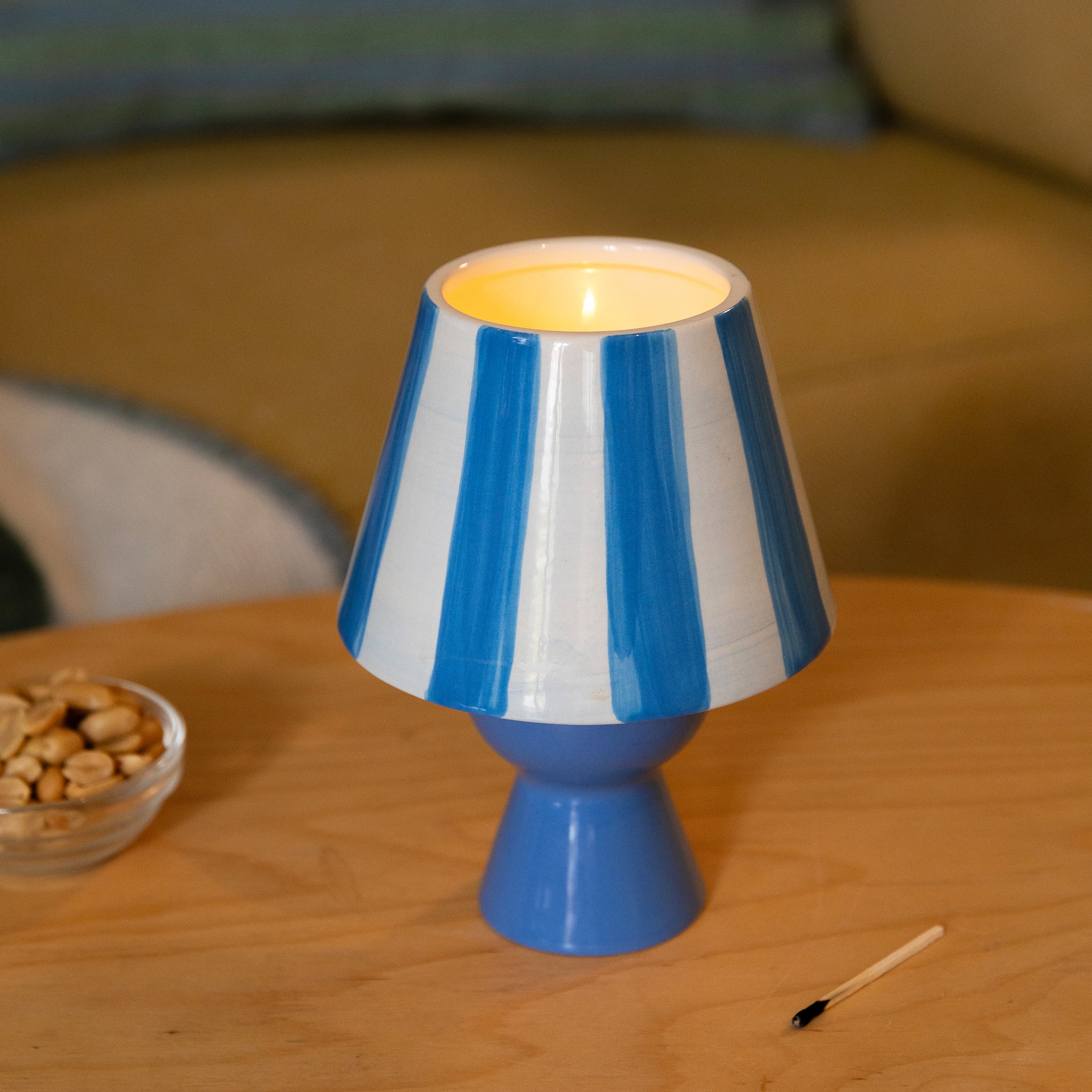 &k amsterdam Cantine Waxinelichthouder - Blauw