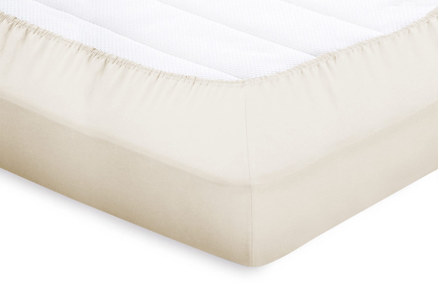 Eleganzzz Topper Hoeslaken Katoen Perkal - ivoor