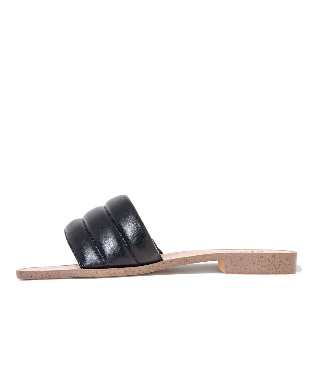 Skye Padded Square Toe Sandal - Black - FINAL SALE - Se7enfashion