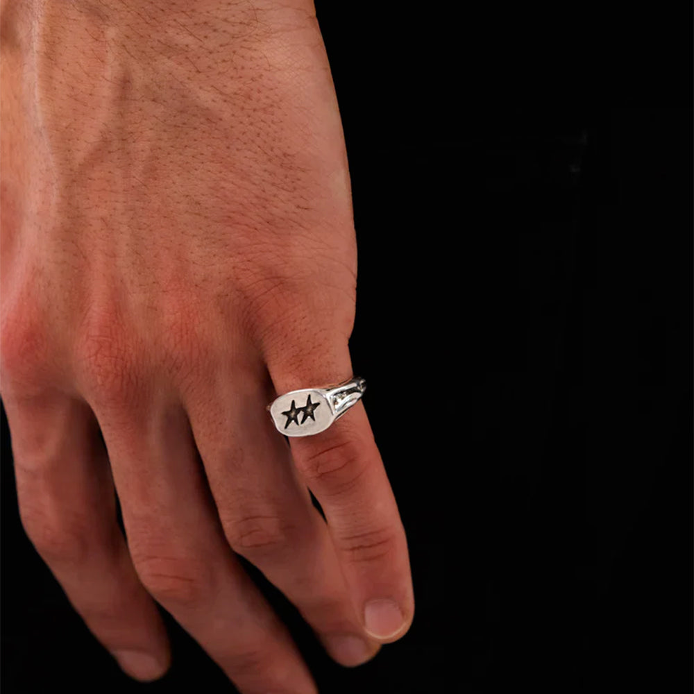 TWOJEYS - Bague Superstar Signet - Argent