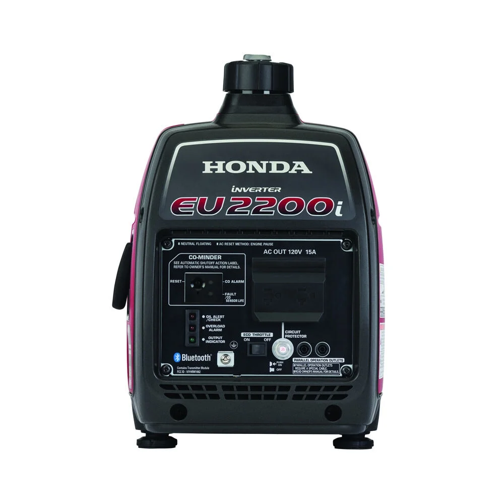 Honda 2200-Watt Remote Stop/Recoil Start Bluetooth Super Quiet Gasoline Powered Inverter Generator with Advanced CO Shutdown - Image 3