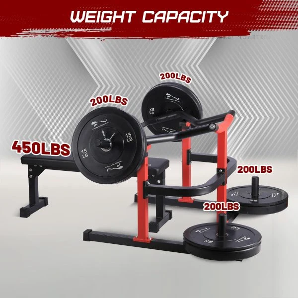 Chest Press Machine, 1050LBS Capacity, Independent Converging Arms, Weight Bench Press with Adjustable Flat Bench for Upper Body Workouts, Red