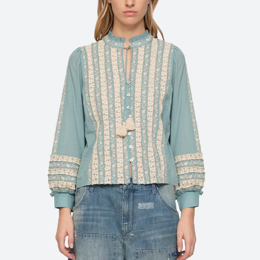 Sea NY - Blouse Kristen - Bleu Ciel