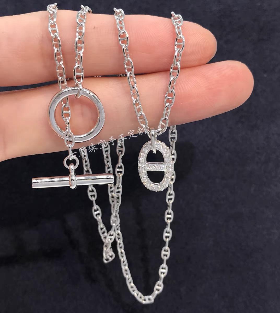 Hermes OT Clasp Pig Nose Pendant Necklace - Original Replica Club