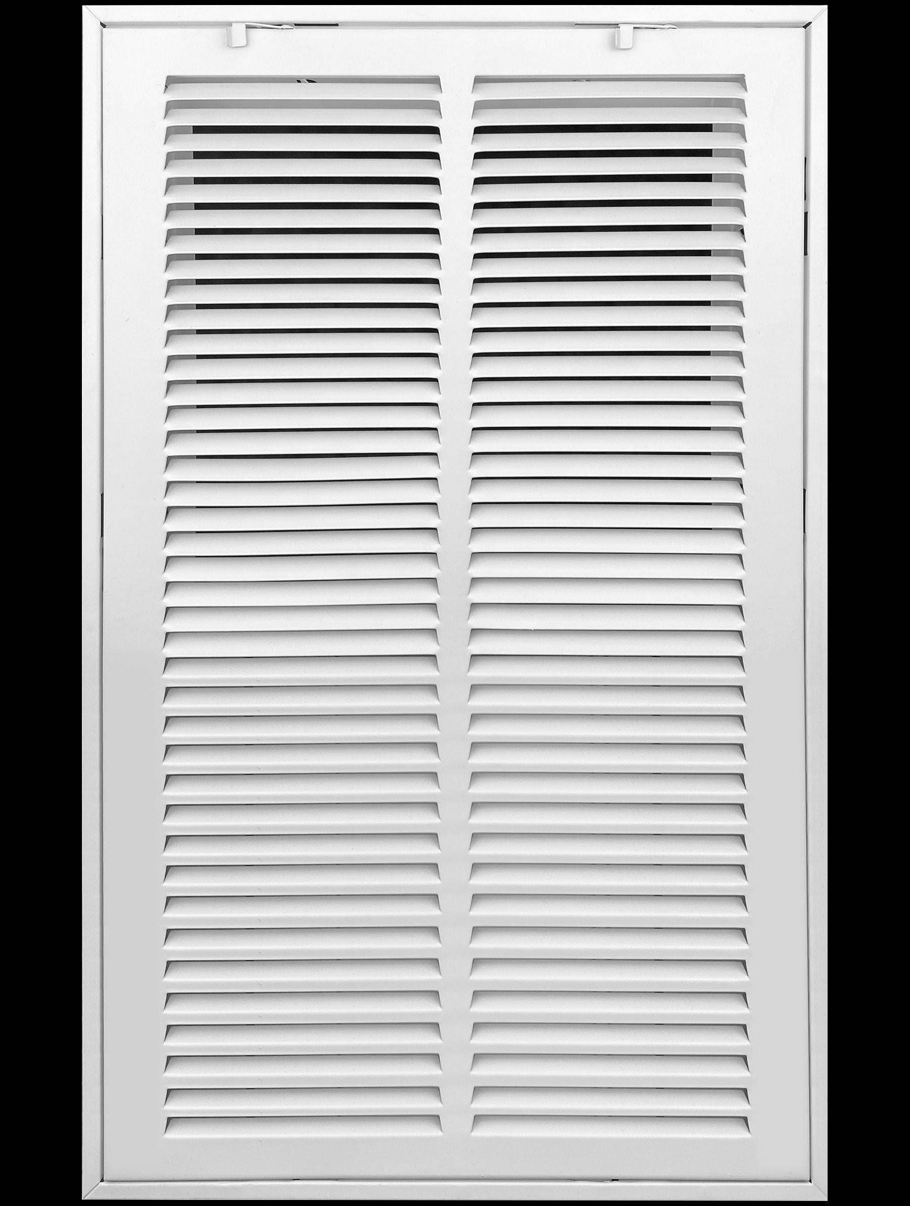Handua 14"W x 24"H [Duct Opening Size] Steel Return Air Filter Grille [Removable Door] for 1-Inch Filters | Vent Cover Grill, White | Outer(14"W X 24"H [Duct Opening)