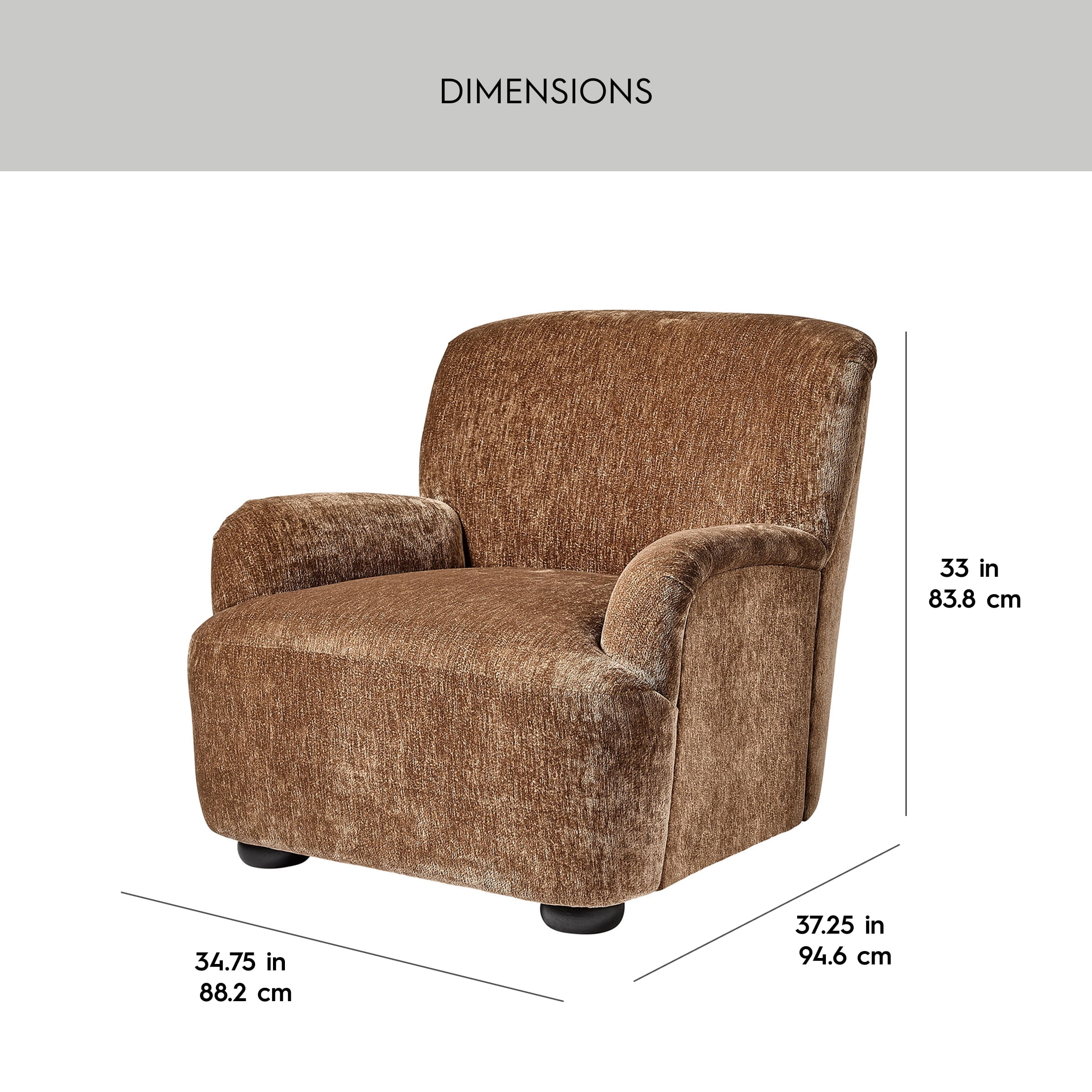 Better Homes & Gardens Waylen Accent Chair, Caramel Chenille - Image 4