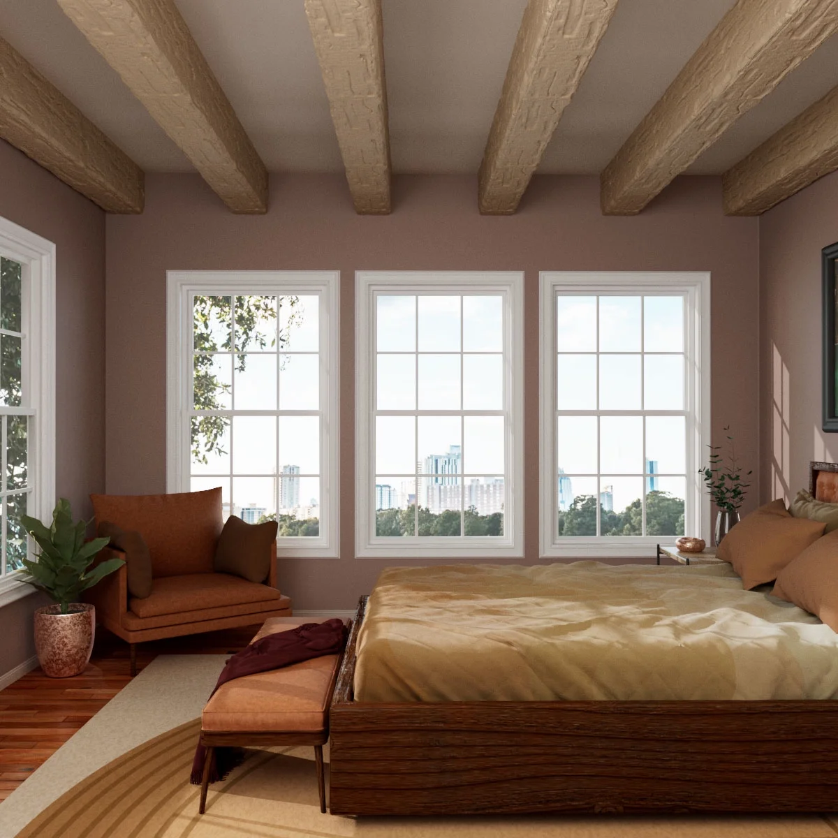 Ekena Millwork 3 1/2"W x 3 1/2"H x 120"L 3-Sided (U-Beam) Salvaged Timber HeritageTimber Faux Wood Ceiling Beam, Kona Brown - Image 22