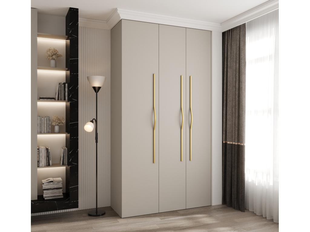 Armario 2 con puertas batientes 245 - 5/130/40 3 puertas cachemira/Cozetiq