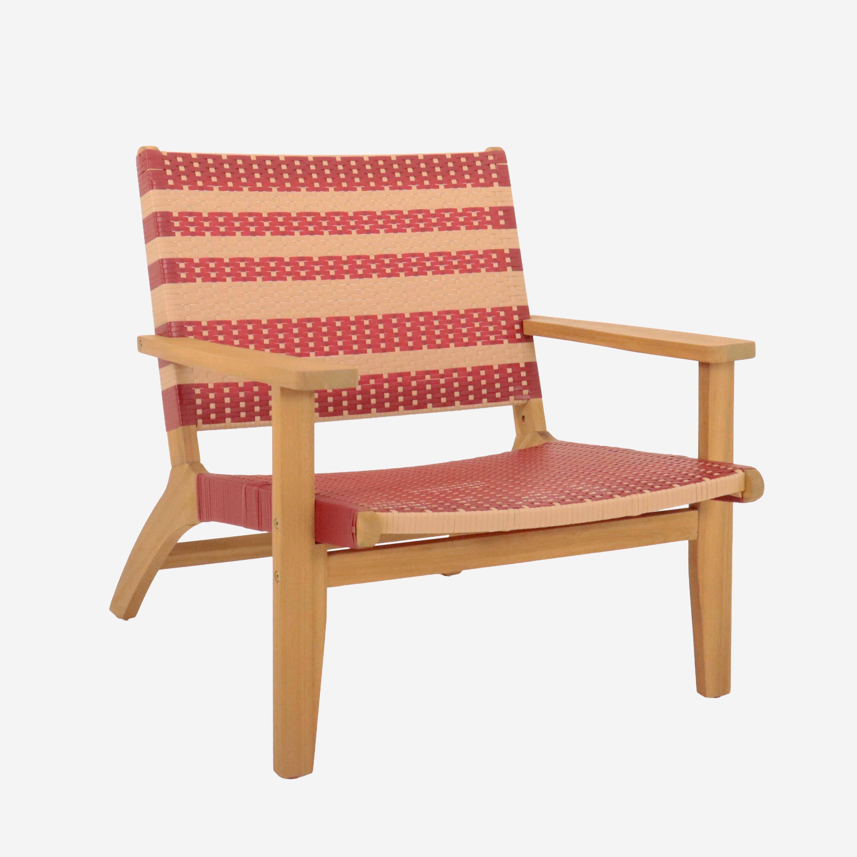 Goa - Sillón de jardín de madera de acacia y resina