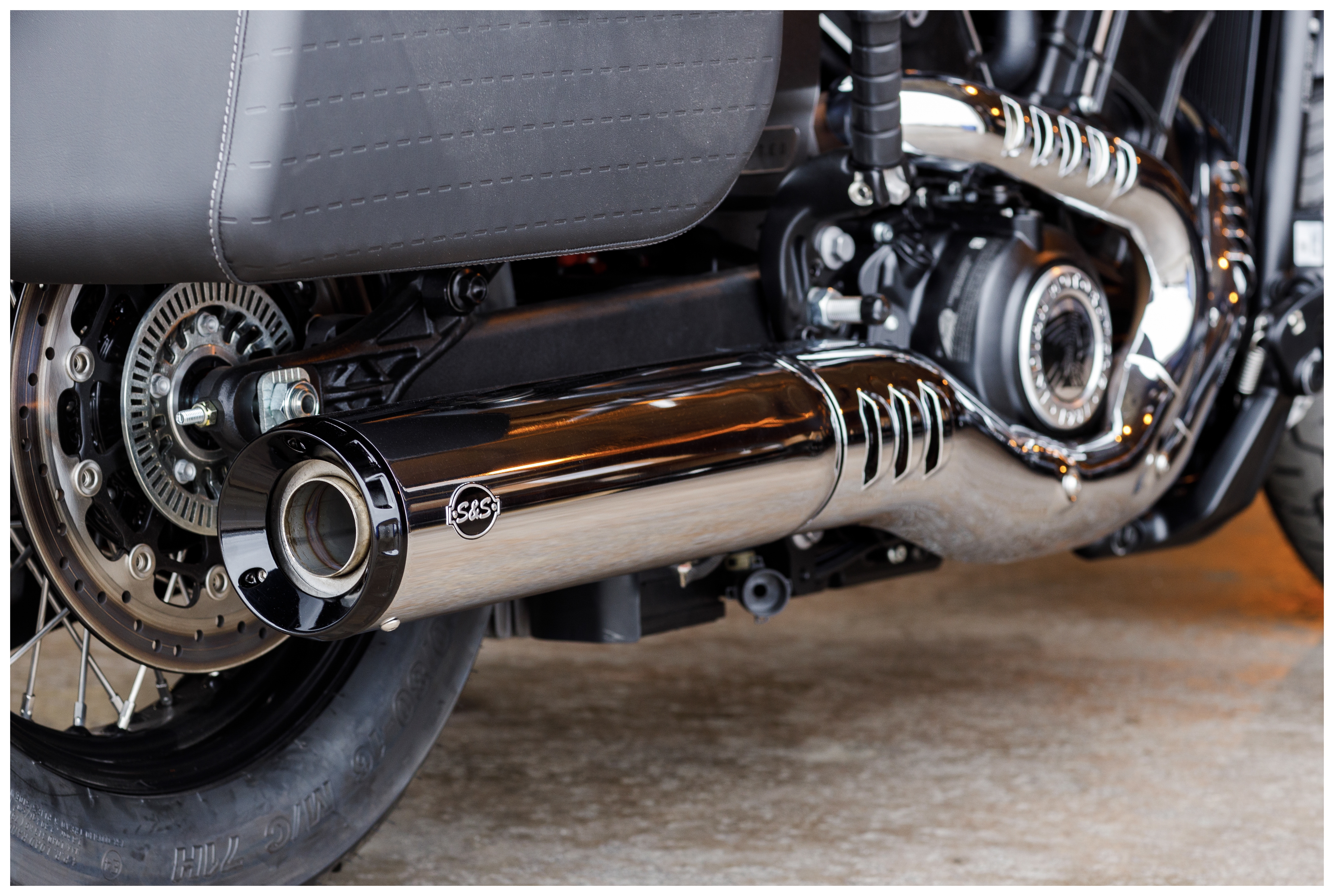 SportsBikeShop S&S Cycle Grand National 50 State Slip-On Muffler For Indian Scout 2025