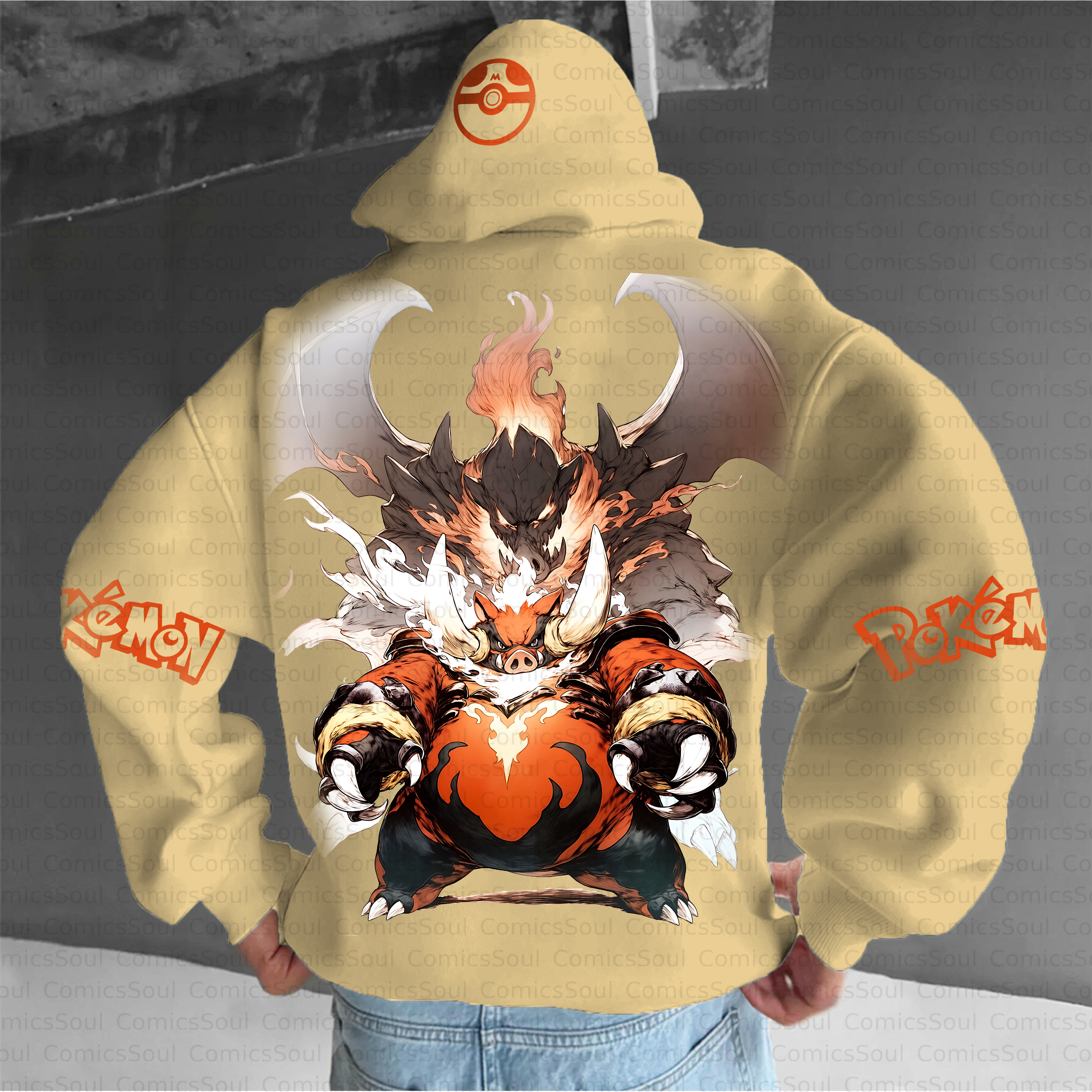 Unisex Anime Inspired Vintage Plush Hoodie