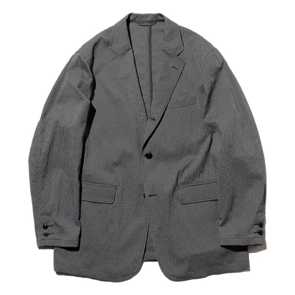 Beams Plus - Veste Costume 3B Gaufrée - Gris