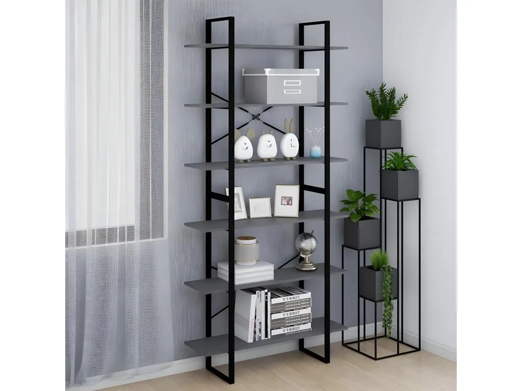 Armario alto Boverdeco maciza de Boverdeco gris 100x30x210 cm