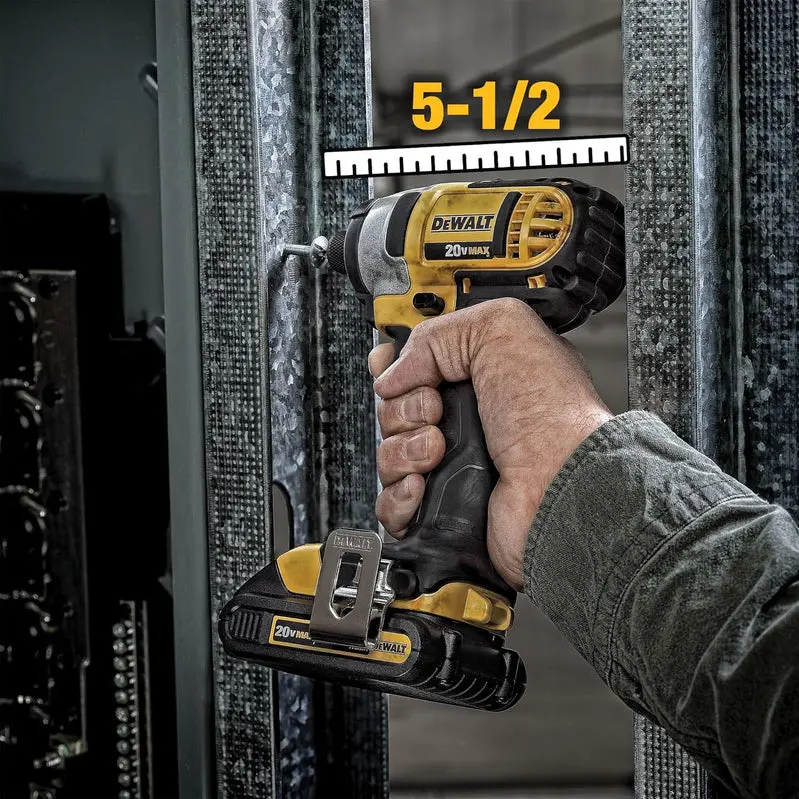 20V MAX Cordless Drill And Impact Driver Combo Kit With 2 Batteries And Fast-Charging Station - DCD771 - Image 7 20V MAX Cordless Drill And Impact Driver Combo Kit With 2 Batteries And Fast-Charging Station - DCD771 - Image 7