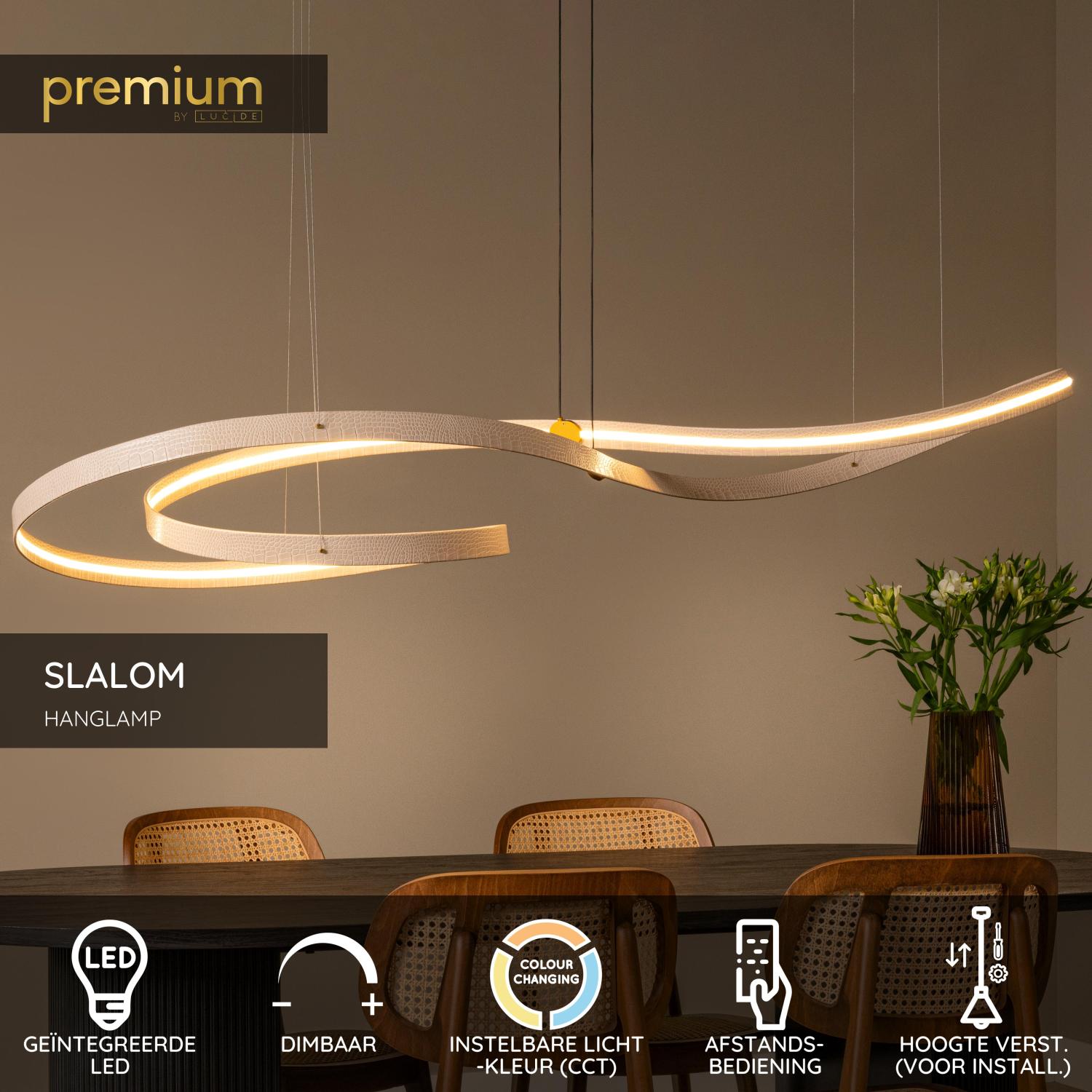 Lucide Premium SLALOM Hanglamp - Beige