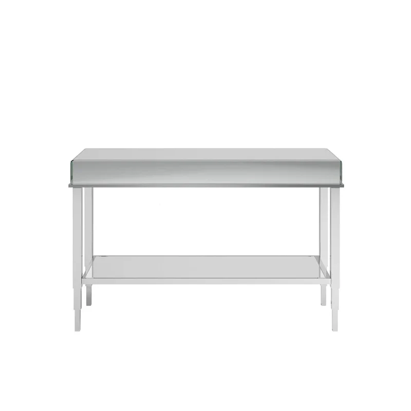 iNSPIRE Q Bold Camille Mirrored Console Table TV Stand with Drawer