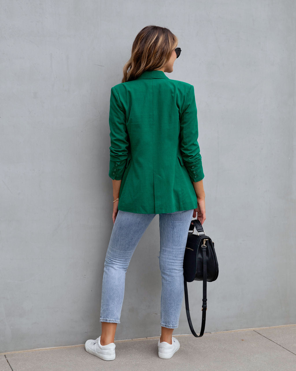 Lilly Pocketed Blazer - Hunter Green - FINAL SALE - Se7enfashion