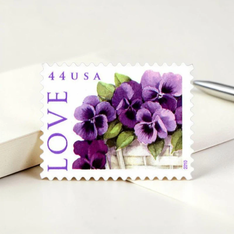 2010 Love Purple Orchid in Snow- Forever Stamps First Class Postage(100 Pcs 5 Sheets)