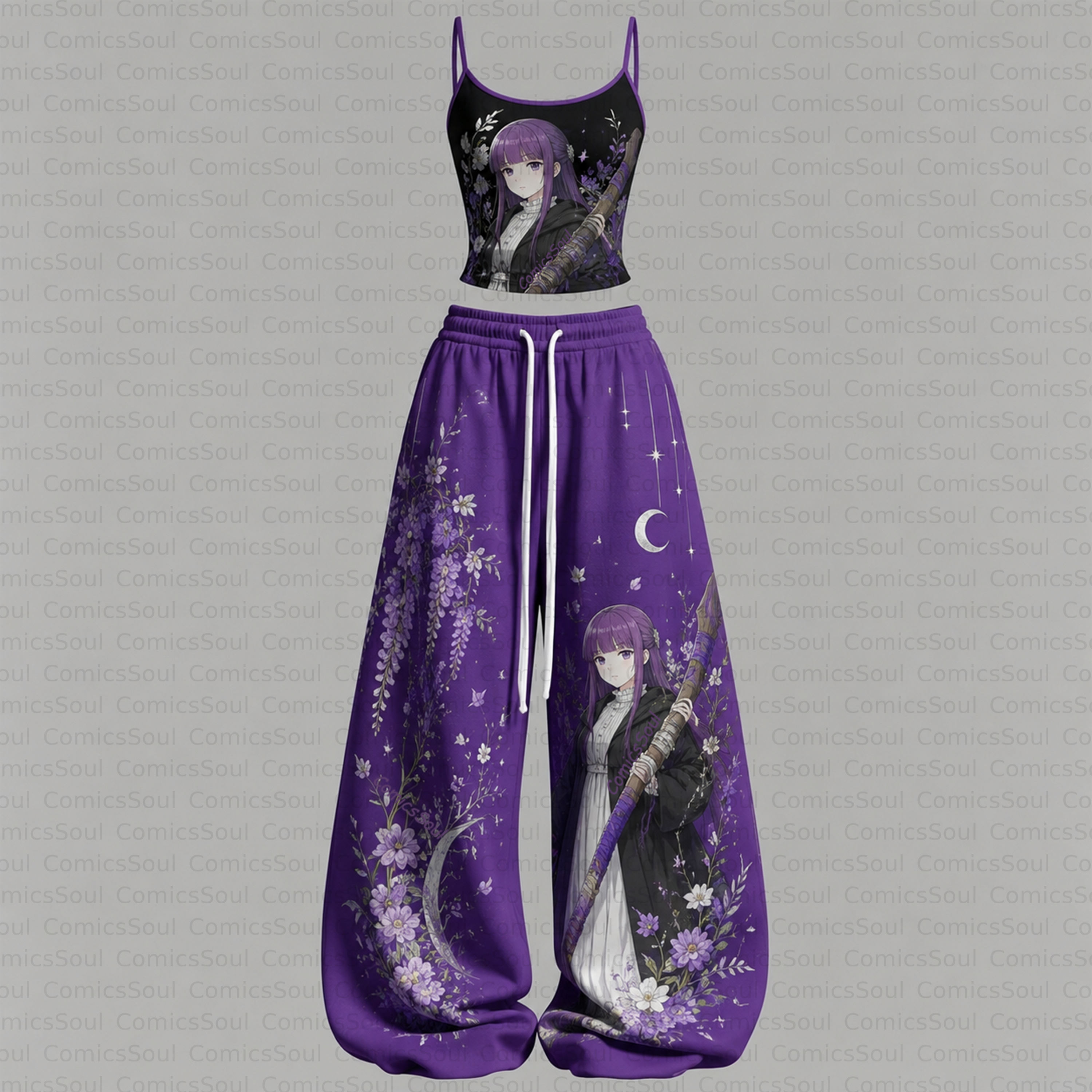 Frieren: Beyond Journey's End Top & Elasticated Trousers Two-Piece Set