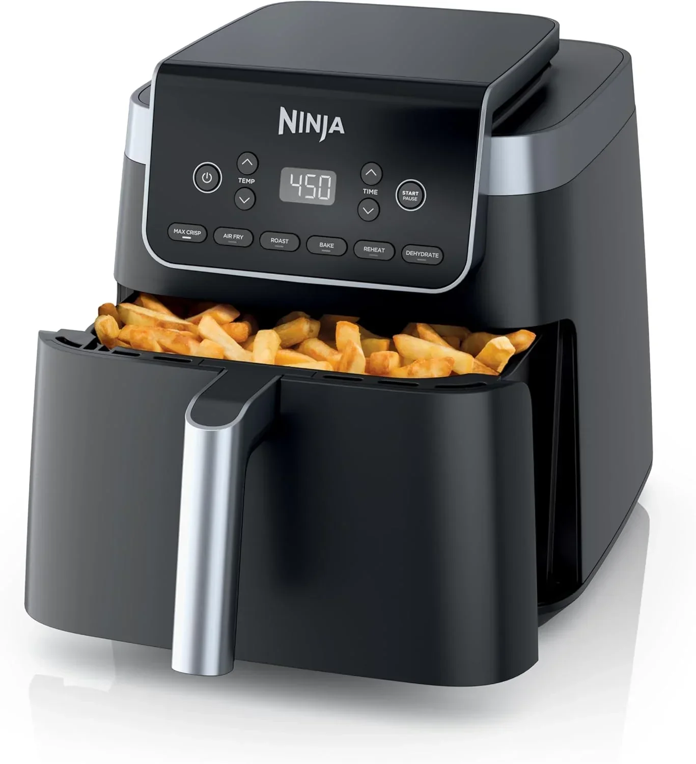 Ninja Air Fryer Pro 5-quart 4-in-1 air fryer that air fries bakes reheats and dehydrates