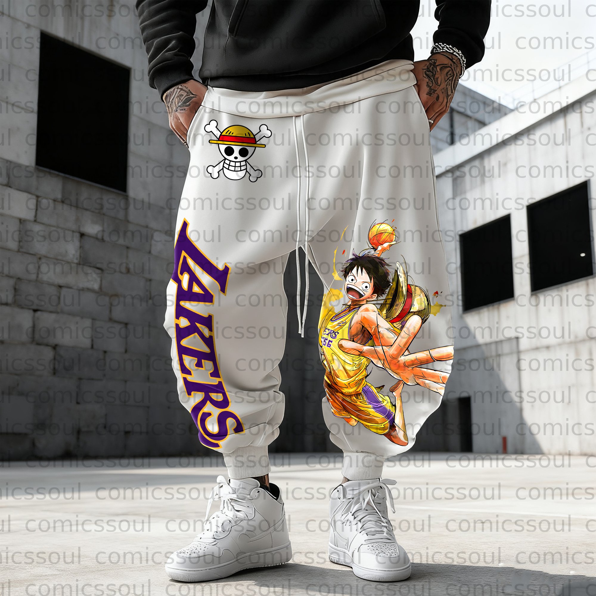 Unisex Anime Inspired Vintage Plush Pants