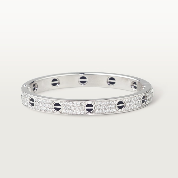 Replicate LOVE bracelet, classic model, paved, ceramic(1:1 replica) - Original Replica Club