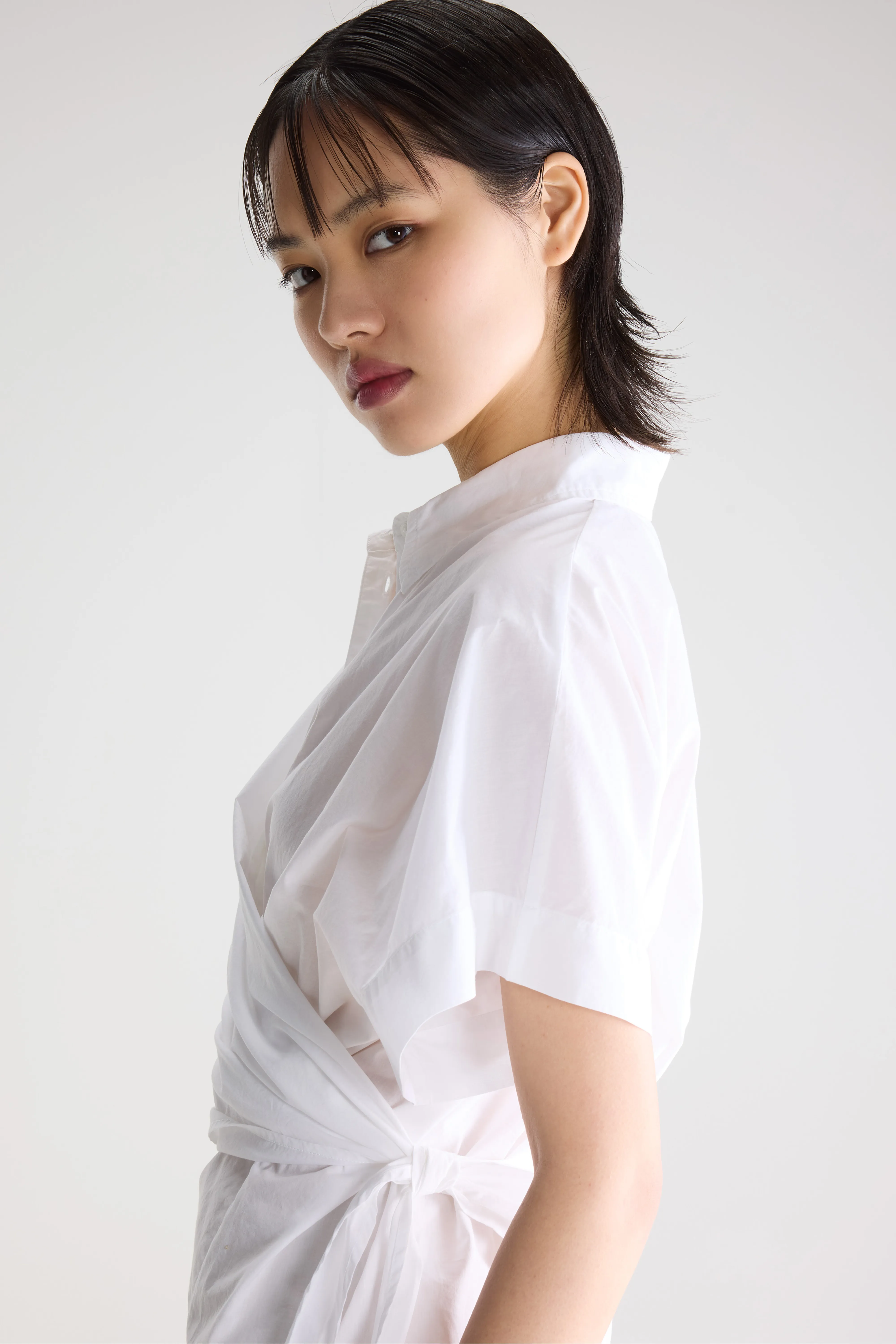 Bellerose Coral tie-up blouse (261 / W / WHITE)